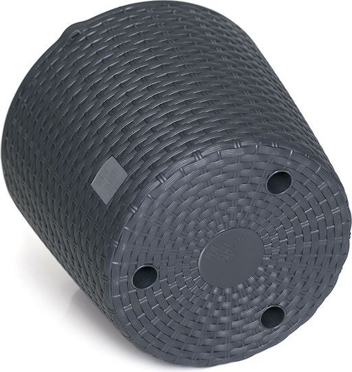 Prosperplast Rato W DRTW260 Висящи Саксия Ратан Сив 25.6x25.6x21.9εκ.