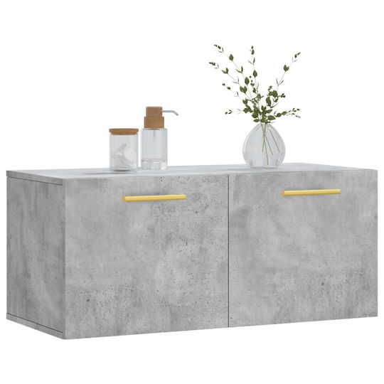 vidaXL Cabinet de baie L80xA36.5xÎ35cm Gri