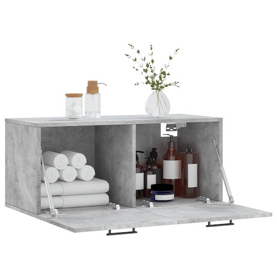 vidaXL Badezimmerschrank B80xT36.5xH35cm Gray
