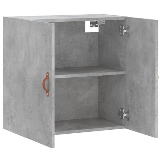vidaXL Cabinet de baie L60xA31xÎ60cm Gri