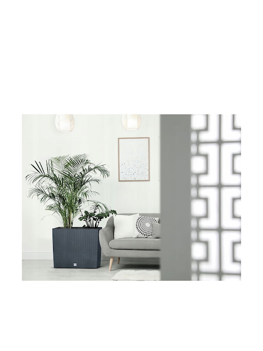 Prosperplast Rato Case T Planter Rattan Brown with Stand 58x18x49.8cm.