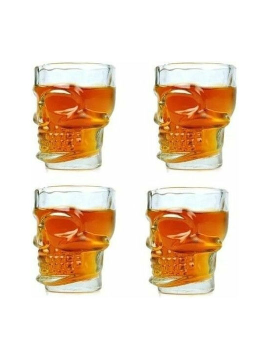 Gadget Master Schnapsgläser aus Glas 4Stück