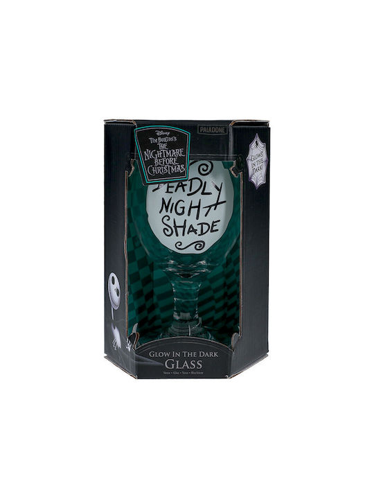 Paladone Nightmare Before Christmas Glow In The Dark Ποτήρι Κοκτέιλ/Ποτού από Γυαλί 350ml