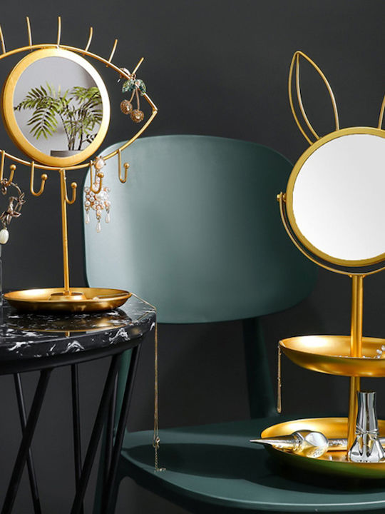 Metallic Gold Jewellery Stand