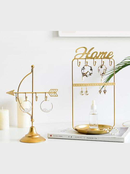 Metallic Gold Jewellery Stand