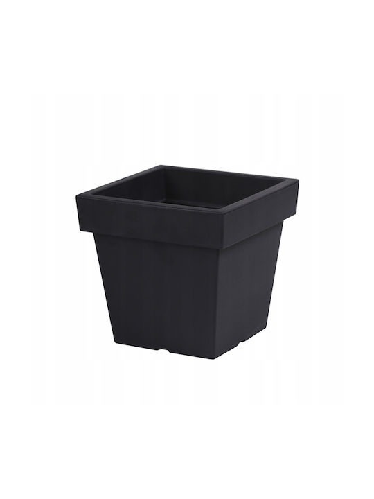 Prosperplast Lofly Квадратна Ниска Саксия За Цветя Пластмасова Сива 19.3x19.3x18.1см