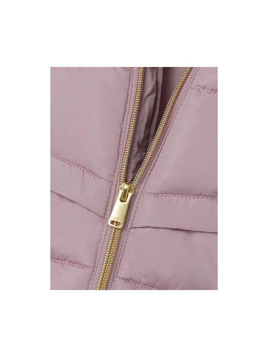 Name It Kinderjacke Lang mit Kapuze Rosa