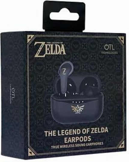 OTL Nintendo Legend of Zelda In-ear Bluetooth Handsfree Ακουστικά με Θήκη Φόρτισης Μαύρα