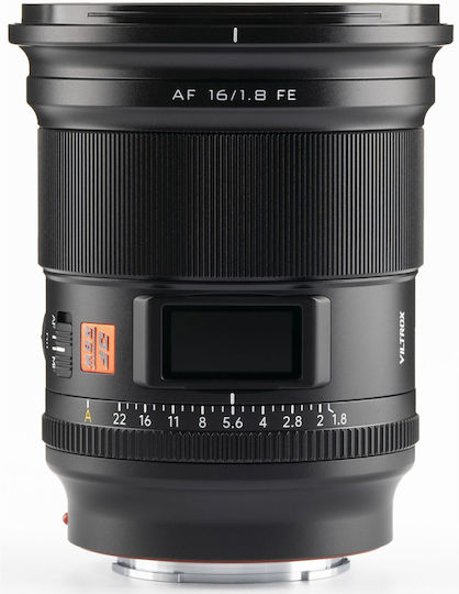 Viltrox Full Frame Camera Lens AF 16mm f/1.8 FE Wide Angle for Sony E Mount Black