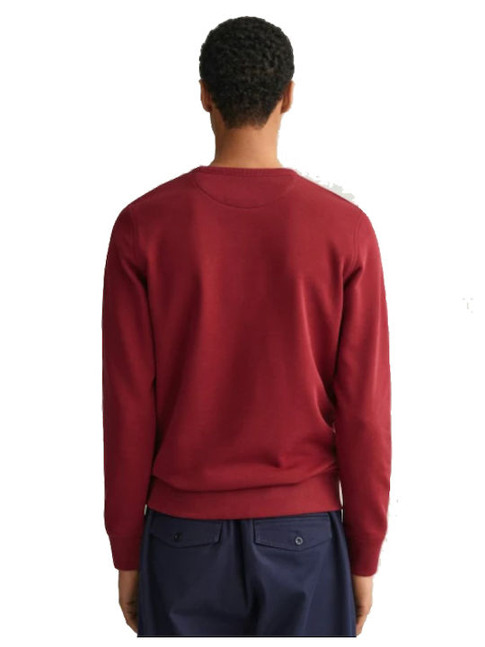 Gant Men's Sweatshirt with Hood Burgundy