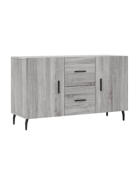 Wooden Buffet with Drawers Gray L100xW36xH60cm