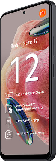 Xiaomi Redmi Note 12 4G NFC Dual SIM (8/256GB) Onyx Gray