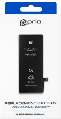 Prio Συμβατή Μπαταρία Αντικατάστασης 3687mAh για iPhone 12 Pro Max