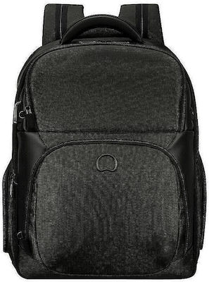 Delsey Quarterback Premium Чанта Обратно за лаптоп 15.6" в Черно цвят