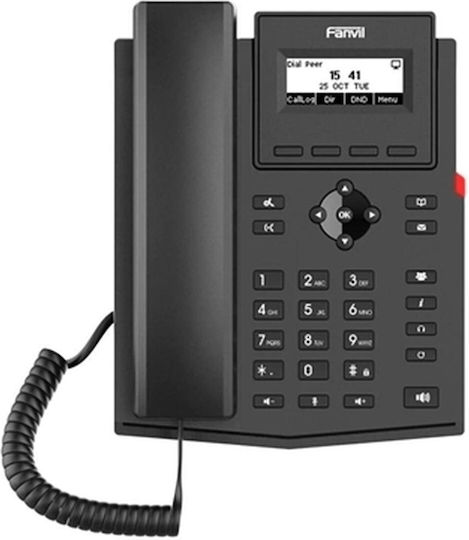 Fanvil X301P Verkabelt IP-Telefon in Schwarz