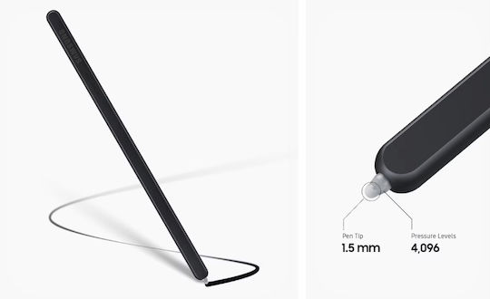 Samsung S Pen Fold Edition Stylus Digital for Galaxy Z Fold 5 in Black color EJ-PF946BBEGEU (Bulk)