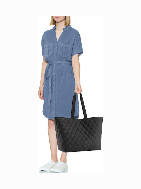 Γυναικεία Τσάντα Shopper Ώμου Μαύρη