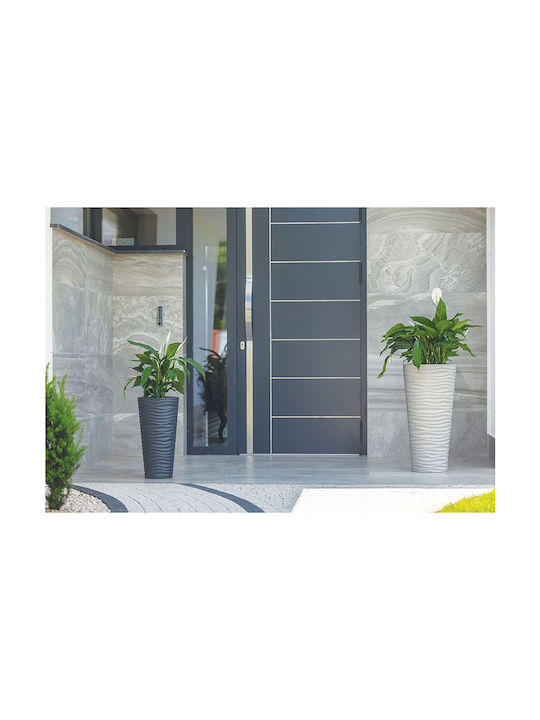 Form Plastic Dunes Slim Γλάστρα Πλαστική Anthracite 39.5x39.5x79.5εκ.