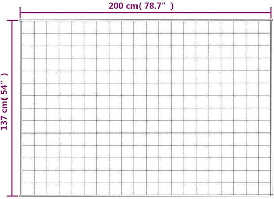 vidaXL Gravity Blanket Sofa 137x200cm Gray