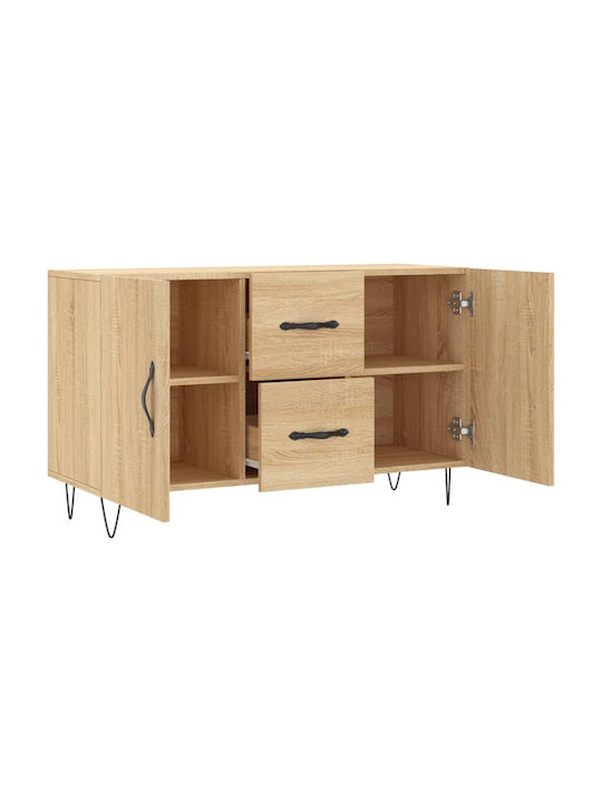 Sideboard Wooden with Drawers Sonoma Oak 100x36x60cm