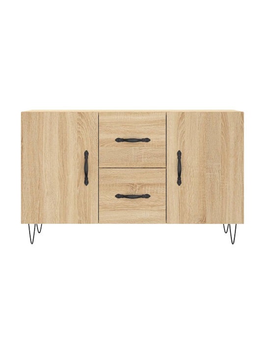 Sideboard Wooden with Drawers Sonoma Oak 100x36x60cm