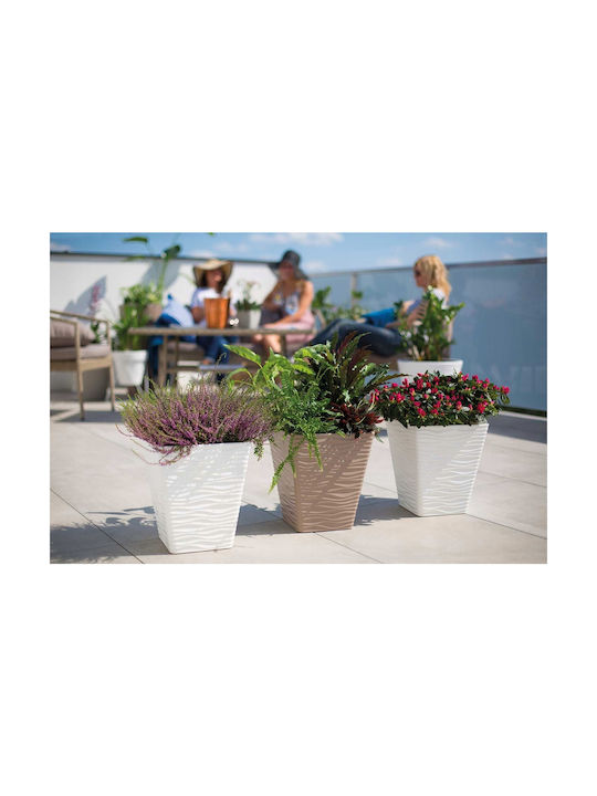 Form Plastic Sahara Dunes Pot Plastic Anthracite 39.5x39.5x44.5cm.