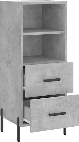 Συρταριέρα Γραφείου Ξύλινη Γκρι 34.5x34x90cm