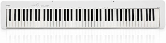 Casio Ηλεκτρικό Stage Πιάνο CDP-S110 με 88 Βαρυκεντρισμένα Πλήκτρα Ενσωματωμένα Ηχεία και Σύνδεση με Ακουστικά και Υπολογιστή White