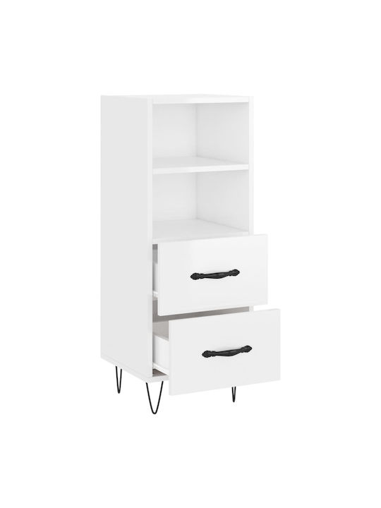 Sertar de Birou în Culoare Albă, 34.5x34x90cm