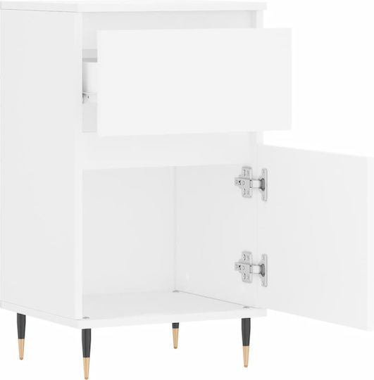 Συρταριέρα Γραφείου Ξύλινη Λευκό 40x35x70cm