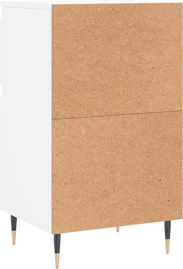 Συρταριέρα Γραφείου Ξύλινη Λευκό 40x35x70cm