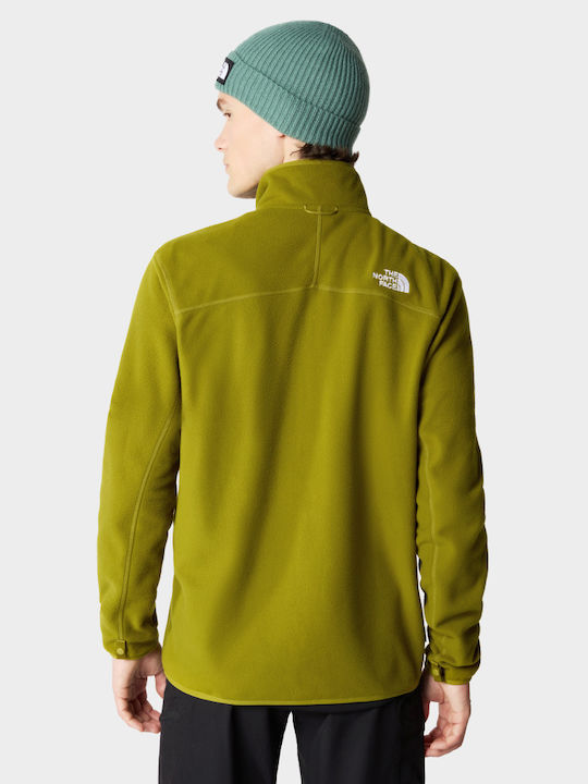 The North Face 100 Glacier Full Men's Cardigan with Zipper Yellow