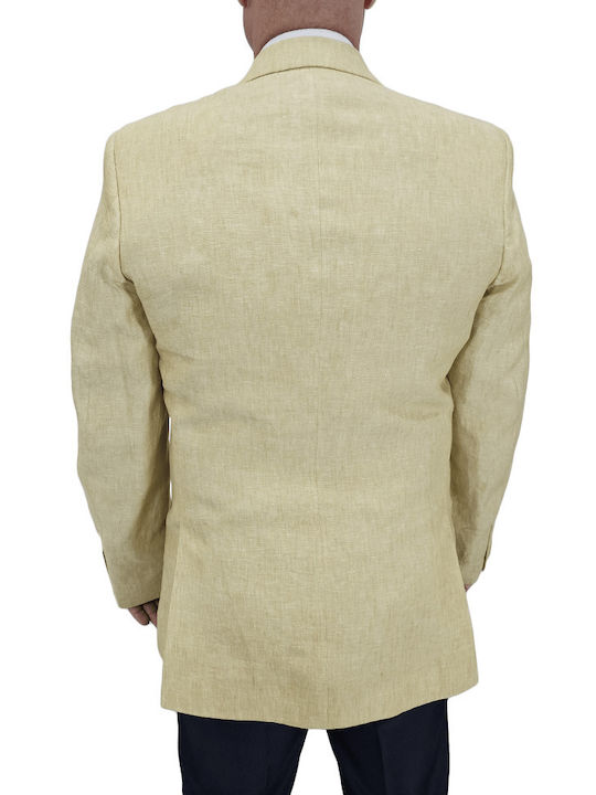 Tip Top Tailors Men's Summer Suit Jacket Yellow