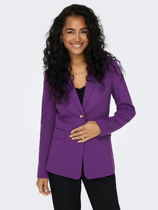 Only Women's Blazer Purple