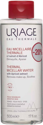 Uriage Micellar Water Καθαρισμού Thermal with Apricot Extract για Ευαίσθητες Επιδερμίδες 500ml