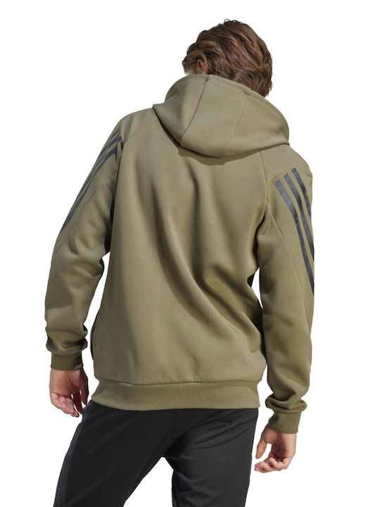 Adidas Herren Sweatshirt mit Kapuze Khaki