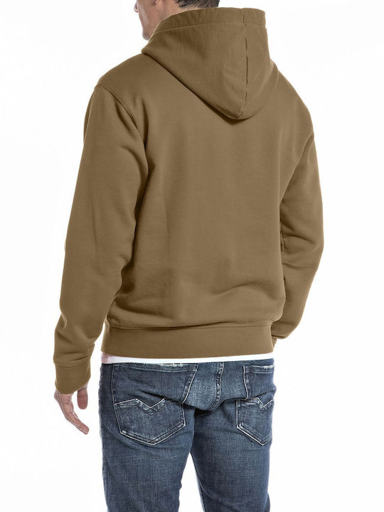 Replay Men's Sweatshirt with Hood Khaki