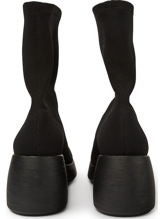 Malaya Thelma Women's Ankle Boots with Medium Heel Black