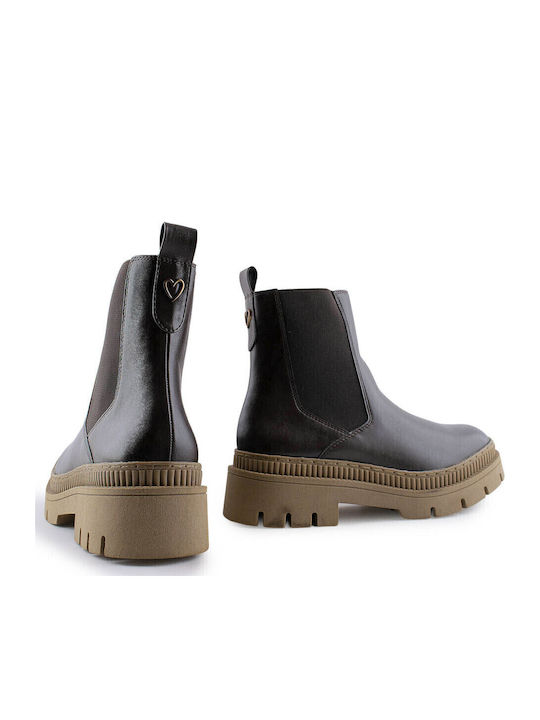 Ghete Dame Chelsea Culoare Full Face Maro