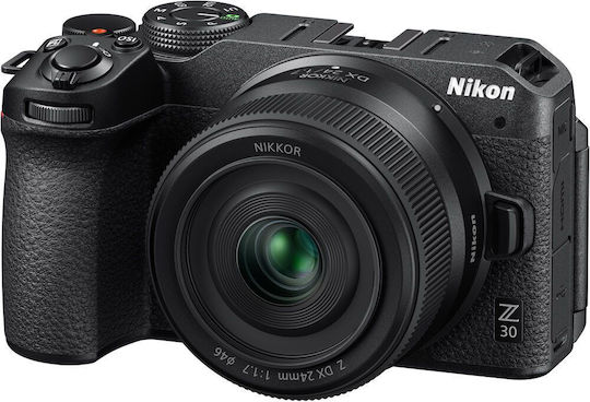 Nikon Crop Camera Lens 24mm f/1.7 Wide Angle for Nikon Z Mount Black