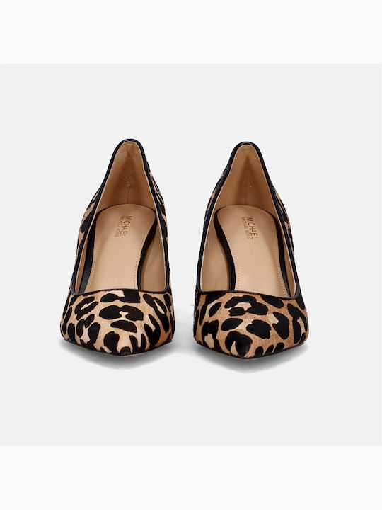 Michael Kors Leder Pumps mit mittelhohem Absatz Animal Print