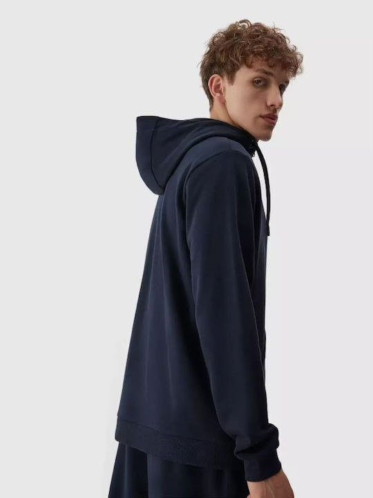 4F Sweatshirt with Hood Navy Blue