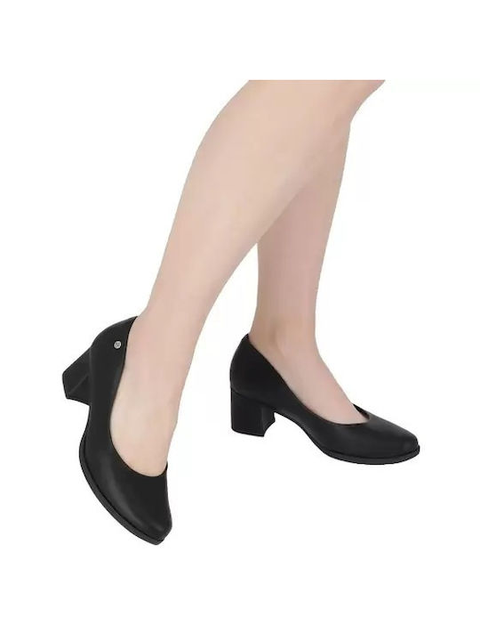 Piccadilly Pumps mit Chunky mittelhohem Absatz Schwarz