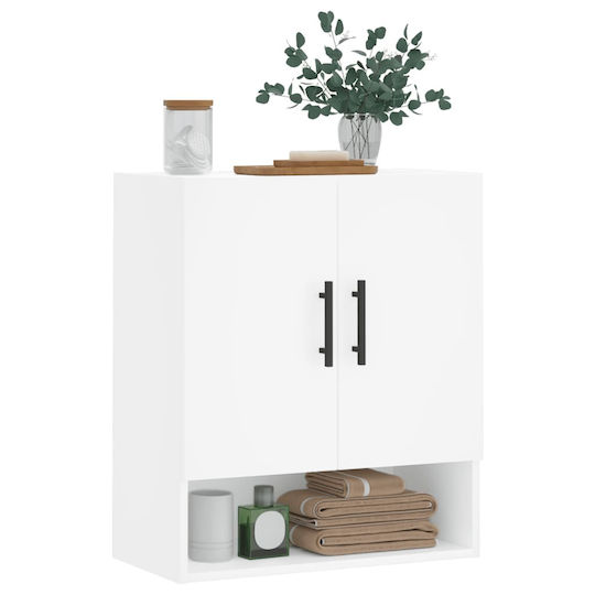vidaXL Bathroom Cabinet L60xW31xH70cm White