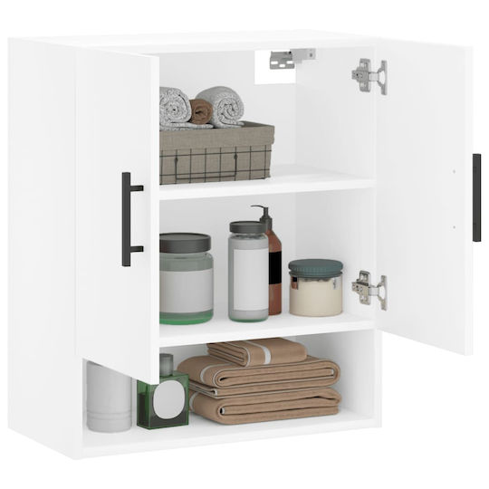 vidaXL Bathroom Cabinet L60xW31xH70cm White