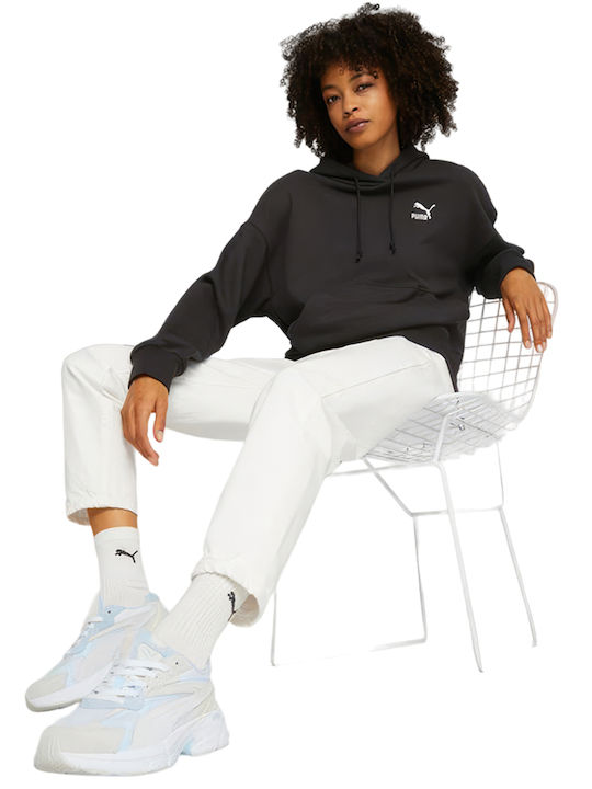 PUMA Classics Φούτερ Μαύρο με Κουκούλα