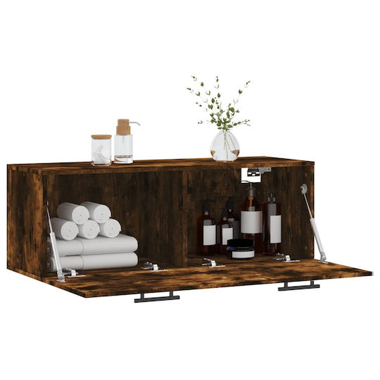 vidaXL Badezimmerschrank B100xT36.5xH35cm Eiche