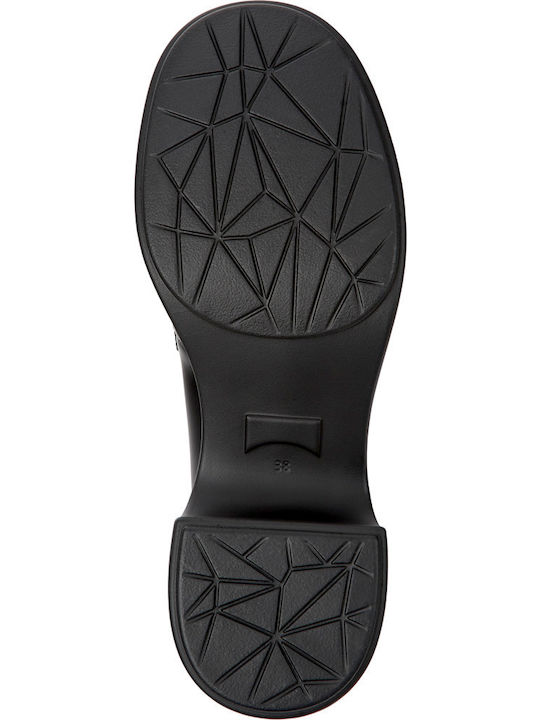 Thelma Leder Pumps mit Chunky mittelhohem Absatz Schwarz
