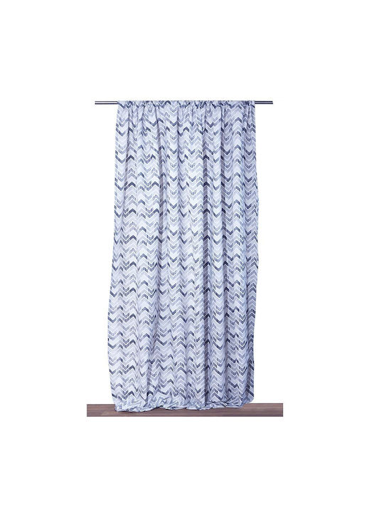 Viopros Κουρτίνα με Τρέσα Κάλβιν Grey 140x270εκ.