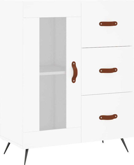 Pandantiv Vitrină de living din Metal cu Sticlă 69.5x34x90cm